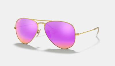 Best Mirrored Aviator Sunglasses for women) by Ray-Ban Aviator Flash Lenses