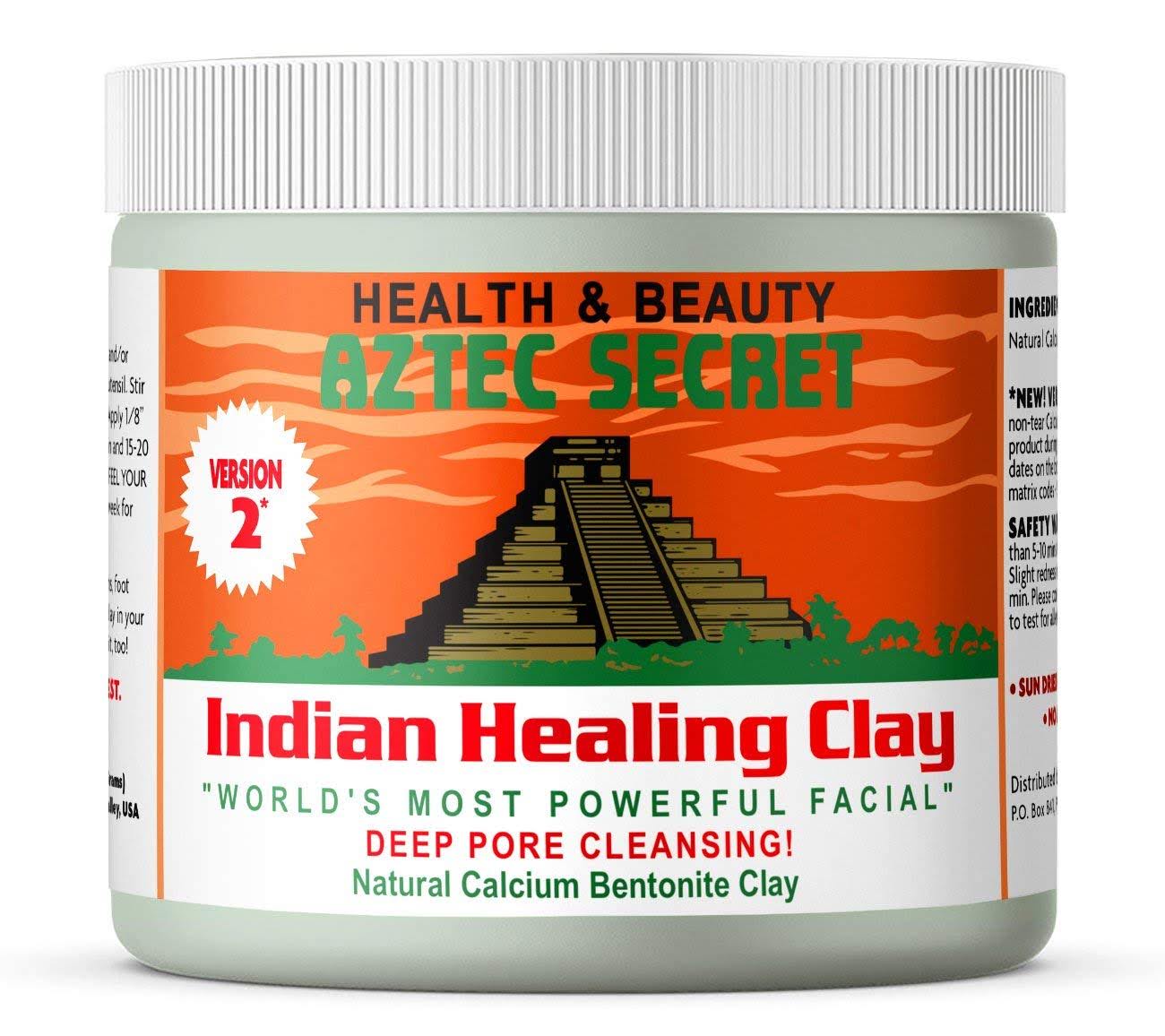 A 16-oz tub of Indian healing clay for deep pore cleansing