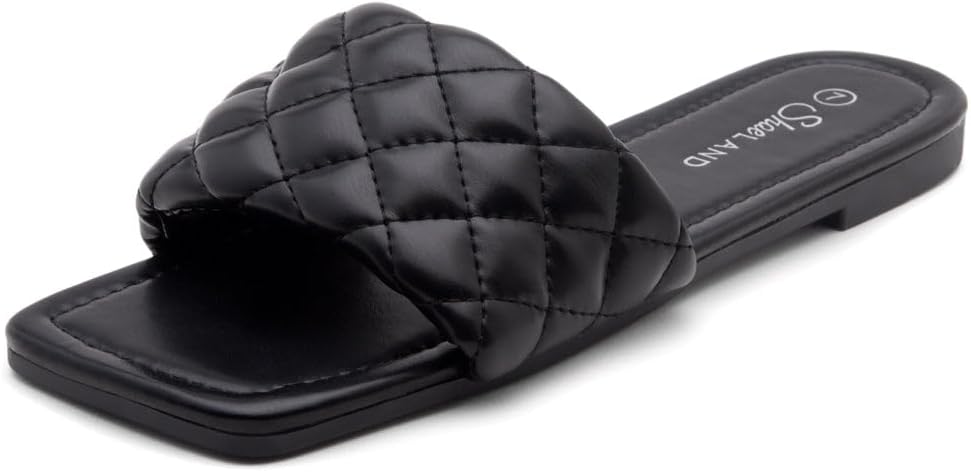 Women's Shoe Land Anisha flat sandals in black