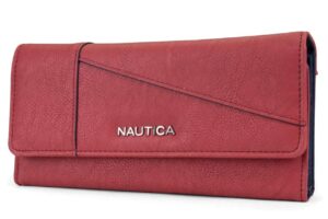 Women's Nautica RFID wallet in red
