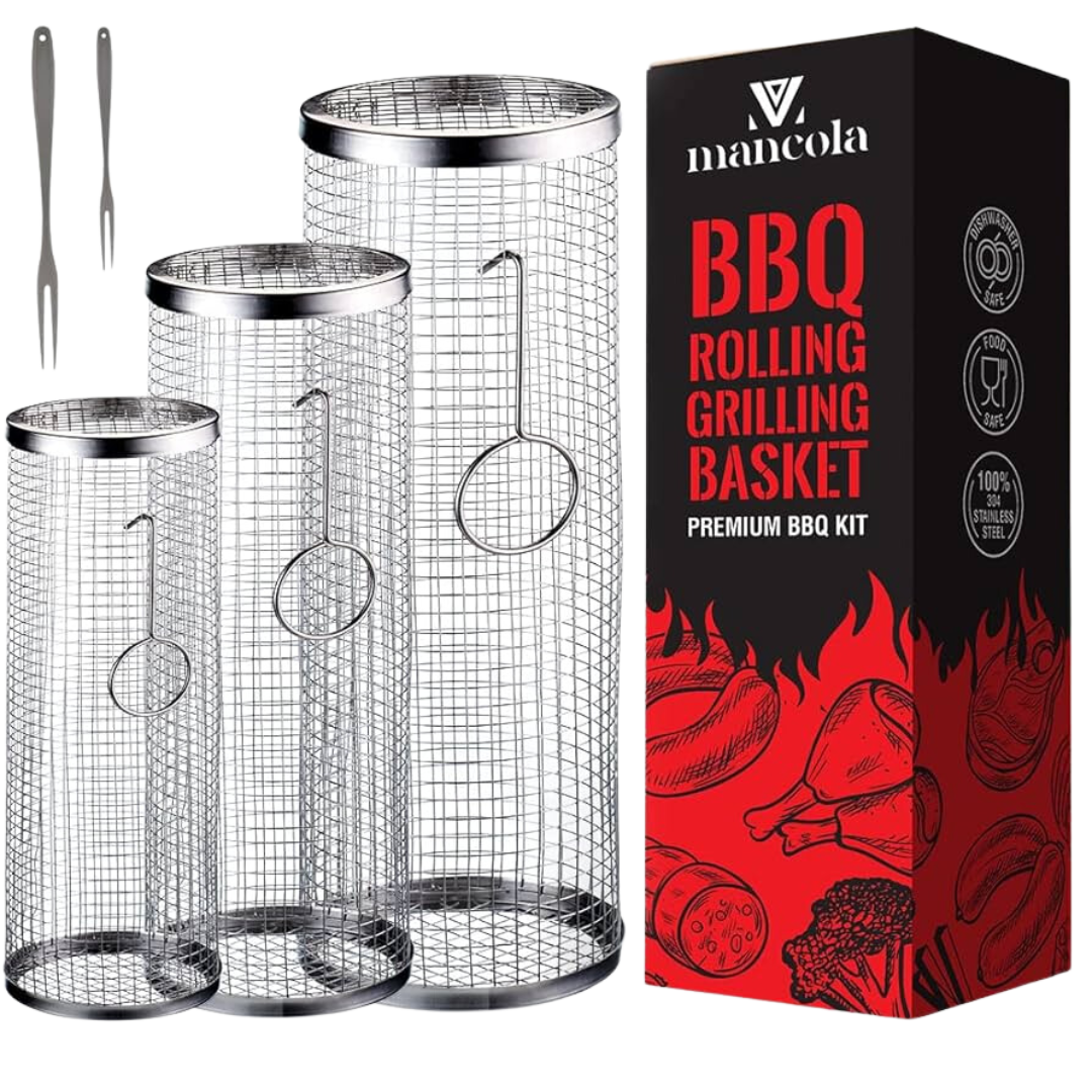 BBQ Net Tube-Rolling Grilling Basket